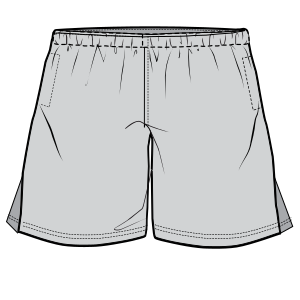Moldes de confeccion para NENES Shorts Short de Tenis 6035